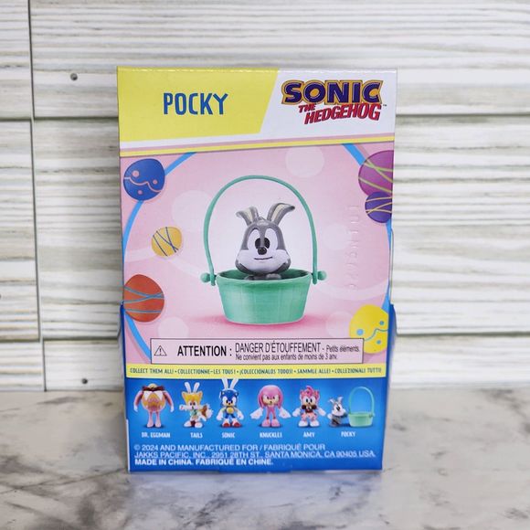 Sonic The Hedgehog 2.5" Easter Figures Sonic Tails Knuckles Rose Pocky Dr Eggman - Picture 13 of 13